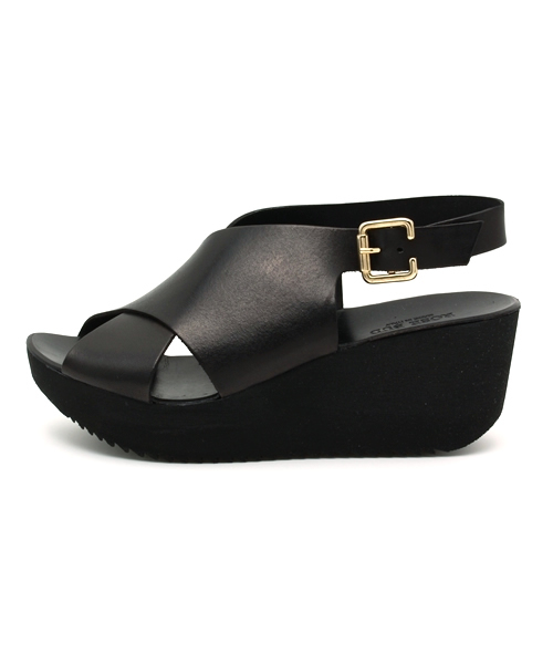 ROSE BUD(ローズバッド)の「【カタログ掲載】SG524 LEATHER BACK STRAP WEDGE SANDAL(サンダル・レディース・ブラック/ホワイト・37/39/36/35/38)」の3枚目の写真