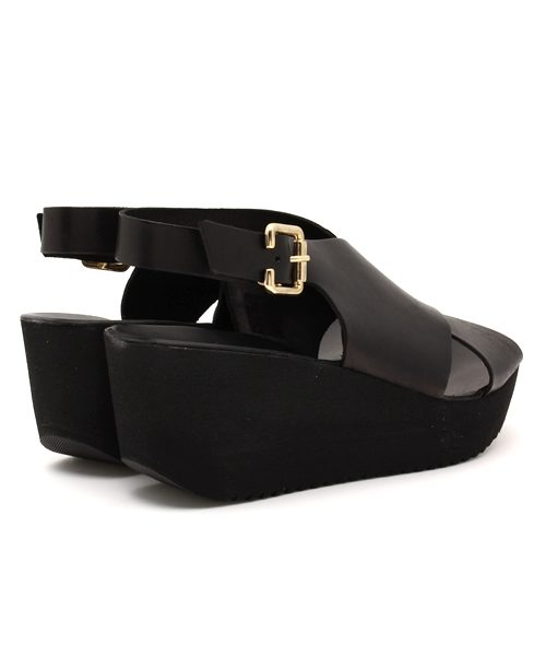 ROSE BUD(ローズバッド)の「【カタログ掲載】SG524 LEATHER BACK STRAP WEDGE SANDAL(サンダル・レディース・ブラック/ホワイト・37/39/36/35/38)」の9枚目の写真