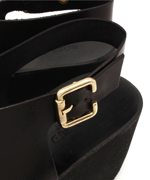 ROSE BUD(ローズバッド)の「【カタログ掲載】SG524 LEATHER BACK STRAP WEDGE SANDAL(サンダル・レディース・ブラック/ホワイト・37/39/36/35/38)」の7枚目の写真