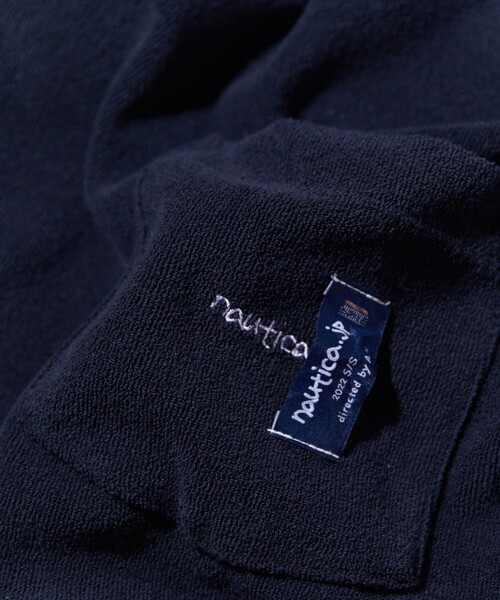 NAUTICA（ノーティカ）の「NAUTICA/ノーティカ Pile Pocket Tee（Tシャツ/カットソー・メンズ・ホワイト/ネイビー/ブラウン・MEDIUM/LARGE/X-LARGE/XX-LARGE）」の4枚目の写真