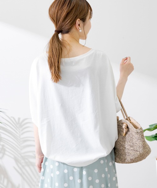 URBAN RESEARCH Sonny Label（アーバンリサーチサニーレーベル）の「ワイドコクーンプルオーバー（Tシャツ/カットソー・レディース・ホワイト/ブラック/グリーン/ピンク・FREE）」の18枚目の写真