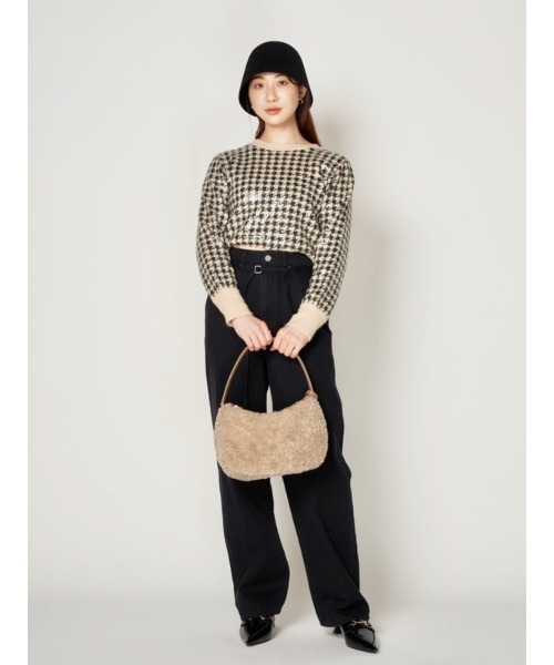 新品タグ付き リリーブラウン LILY BROWN ラウンド ショルダー バッグ LILY BROWN（リリーブラウン）の「ラウンドショルダー