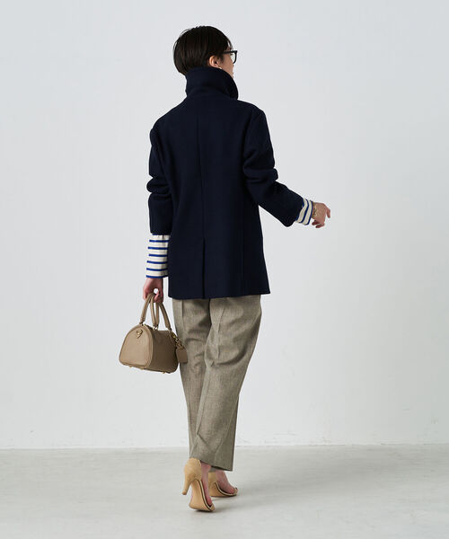 NOLLEY’S（ノーリーズ）の「ラムメルトン NMPピーコート（ピーコート・レディース・ネイビー・38）」の14枚目の写真