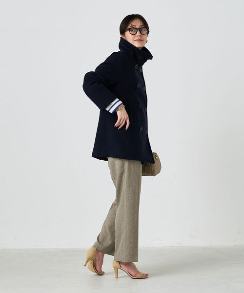 NOLLEY’S（ノーリーズ）の「ラムメルトン NMPピーコート（ピーコート・レディース・ネイビー・38）」の2枚目の写真