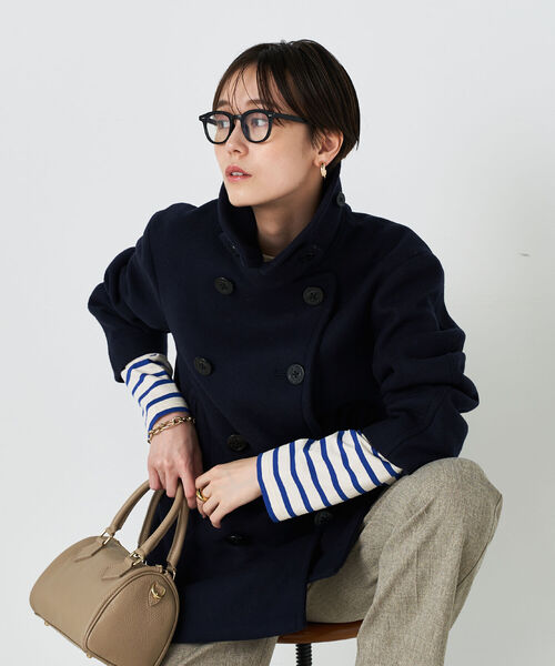 NOLLEY’S（ノーリーズ）の「ラムメルトン NMPピーコート（ピーコート・レディース・ネイビー・38）」の11枚目の写真