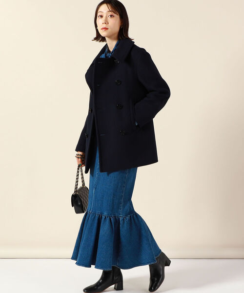 NOLLEY’S（ノーリーズ）の「ラムメルトン NMPピーコート（ピーコート・レディース・ネイビー・38）」の20枚目の写真