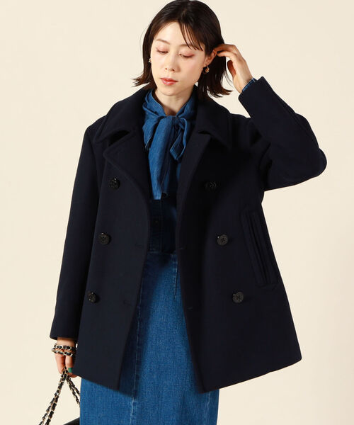 NOLLEY’S（ノーリーズ）の「ラムメルトン NMPピーコート（ピーコート・レディース・ネイビー・38）」の8枚目の写真