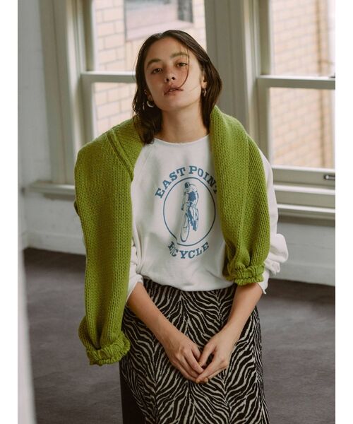 Ungrid（アングリッド）の「ヴィンテージショートスウェット（スウェット・レディース・イエロー/ピンク/オフホワイト・FREE）」の2枚目の写真