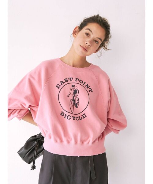 Ungrid（アングリッド）の「ヴィンテージショートスウェット（スウェット・レディース・イエロー/ピンク/オフホワイト・FREE）」の8枚目の写真