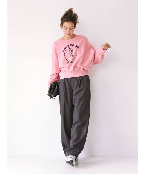 Ungrid（アングリッド）の「ヴィンテージショートスウェット（スウェット・レディース・イエロー/ピンク/オフホワイト・FREE）」の12枚目の写真