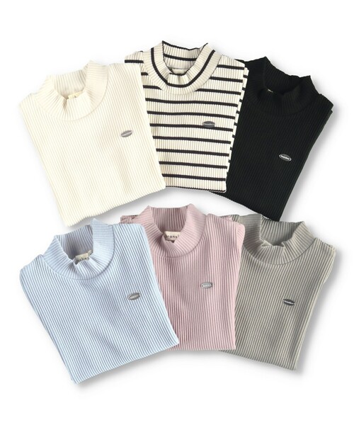 BRANSHES（ブランシェス）の「ハイネック長袖Tシャツ ロンT（Tシャツ/カットソー・キッズ・サックスブルー/アイボリー/ブラック/ピンク/その他/ブラウン・140/120/160/90/130/110/150/100）」の21枚目の写真