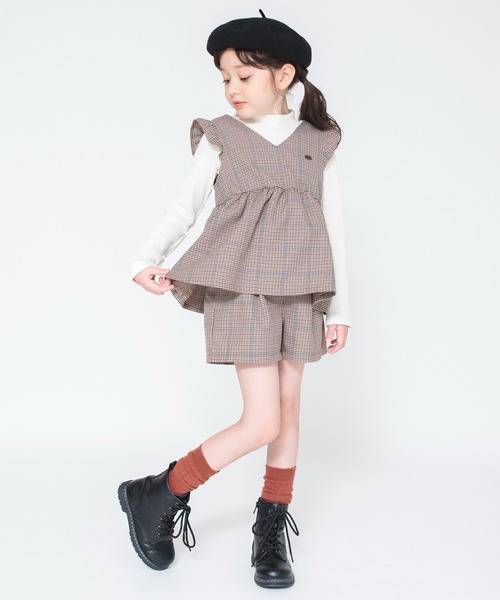 BRANSHES（ブランシェス）の「ハイネック長袖Tシャツ ロンT（Tシャツ/カットソー・キッズ・サックスブルー/アイボリー/ブラック/ピンク/その他/ブラウン・140/120/160/90/130/110/150/100）」の7枚目の写真