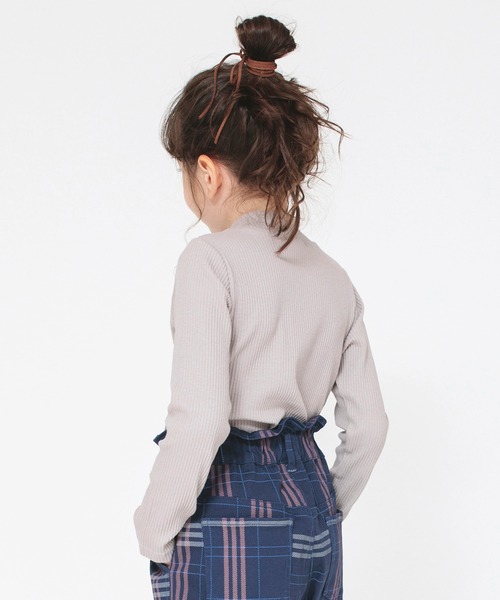 BRANSHES（ブランシェス）の「ハイネック長袖Tシャツ ロンT（Tシャツ/カットソー・キッズ・サックスブルー/アイボリー/ブラック/ピンク/その他/ブラウン・140/120/160/90/130/110/150/100）」の14枚目の写真