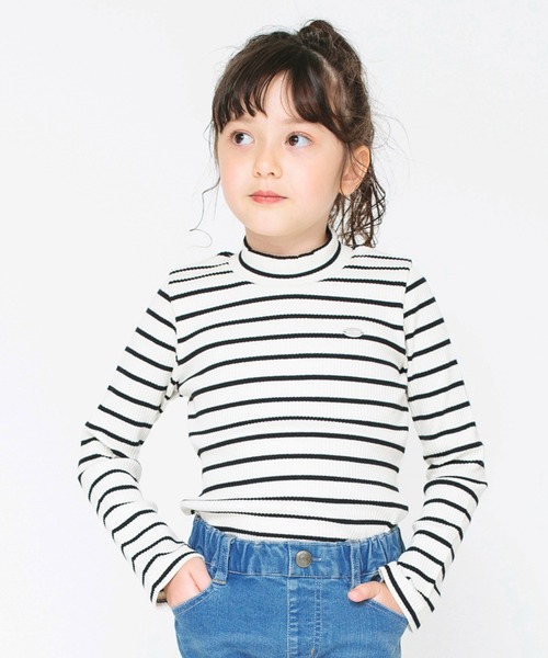 BRANSHES（ブランシェス）の「ハイネック長袖Tシャツ ロンT（Tシャツ/カットソー・キッズ・サックスブルー/アイボリー/ブラック/ピンク/その他/ブラウン・140/120/160/90/130/110/150/100）」の18枚目の写真