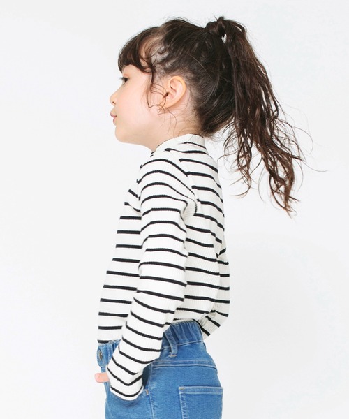 BRANSHES（ブランシェス）の「ハイネック長袖Tシャツ ロンT（Tシャツ/カットソー・キッズ・サックスブルー/アイボリー/ブラック/ピンク/その他/ブラウン・140/120/160/90/130/110/150/100）」の20枚目の写真