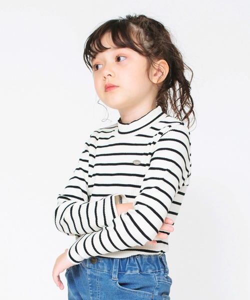 BRANSHES（ブランシェス）の「ハイネック長袖Tシャツ ロンT（Tシャツ/カットソー・キッズ・サックスブルー/アイボリー/ブラック/ピンク/その他/ブラウン・140/120/160/90/130/110/150/100）」の19枚目の写真