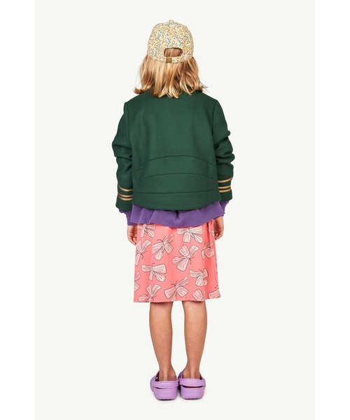 The animals observatory（ジ・アニマルズ・オブザーバトリー）の「The Animals Observatory / ロゴプリント 花柄キャップ（キャップ・キッズ・ライトブルー/オレンジ・M/L）」の6枚目の写真