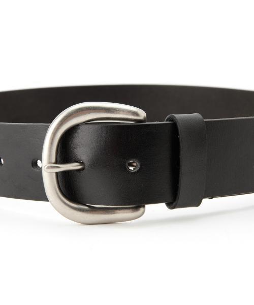 BEAMS（ビームス）の「BEAMS / 40mmオイルレザーベルト（ベルト・メンズ・ブラック/ダークブラウン・MEDIUM/LARGE）」の6枚目の写真