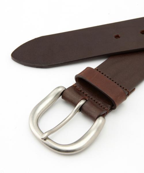 BEAMS（ビームス）の「BEAMS / 40mmオイルレザーベルト（ベルト・メンズ・ブラック/ダークブラウン・MEDIUM/LARGE）」の8枚目の写真