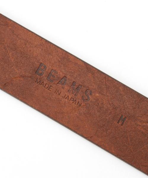 BEAMS（ビームス）の「BEAMS / 40mmオイルレザーベルト（ベルト・メンズ・ブラック/ダークブラウン・MEDIUM/LARGE）」の10枚目の写真