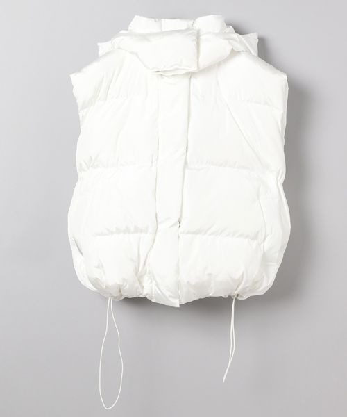 JEANASIS（ジーナシス）の「【YOGA】ボリュームパファーベスト/167940（ダウンベスト・レディース・ホワイト/ブラック・FREE）」の2枚目の写真