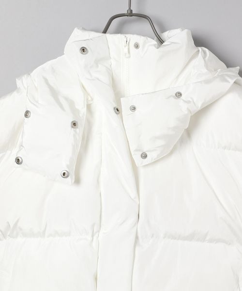 JEANASIS（ジーナシス）の「【YOGA】ボリュームパファーベスト/167940（ダウンベスト・レディース・ホワイト/ブラック・FREE）」の5枚目の写真