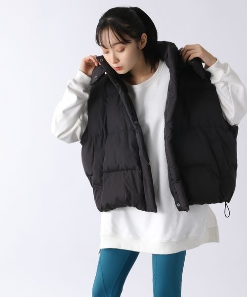 JEANASIS（ジーナシス）の「【YOGA】ボリュームパファーベスト/167940（ダウンベスト・レディース・ホワイト/ブラック・FREE）」の20枚目の写真