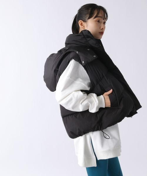 JEANASIS（ジーナシス）の「【YOGA】ボリュームパファーベスト/167940（ダウンベスト・レディース・ホワイト/ブラック・FREE）」の21枚目の写真