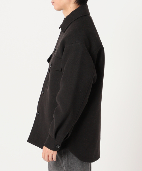 417 EDIFICE（フォーワンセブンエディフィス）の「ウールライク CPO ジャケット（ミリタリージャケット・メンズ・ブラック/ベージュ/カーキ/ピンク/チョコ・SMALL/MEDIUM/LARGE）」の15枚目の写真