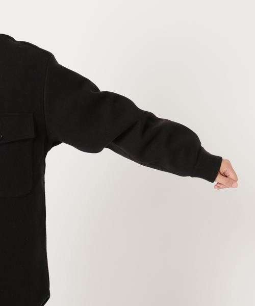 417 EDIFICE（フォーワンセブンエディフィス）の「ウールライク CPO ジャケット（ミリタリージャケット・メンズ・ブラック/ベージュ/カーキ/ピンク/チョコ・SMALL/MEDIUM/LARGE）」の19枚目の写真