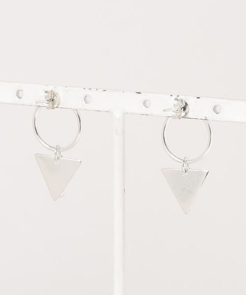 TONE SELECT GOODS(トーンセレクトグッズ)の「【925 SILVER ACC】○△ピアスSV925(OG)(ピアス(両耳用)・レディース・シルバー・FREE)」の2枚目の写真