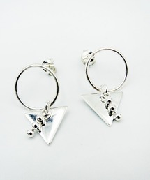 【925 SILVER ACC】○△ピアスSV925(OG)