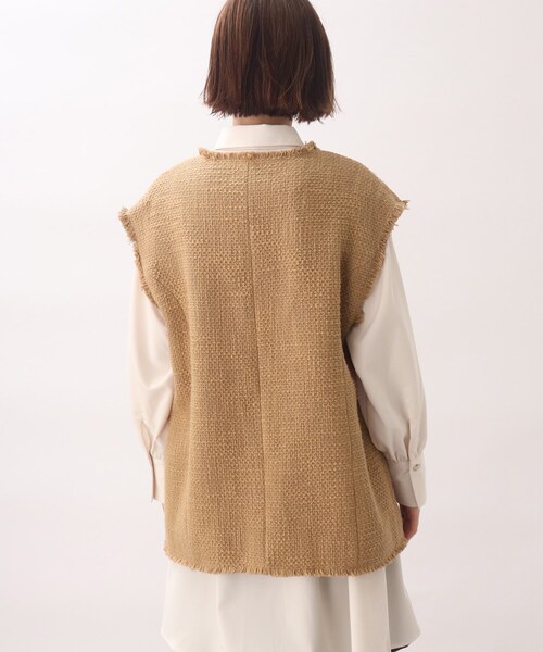 grove（グローブ）の「◆上品でクラシカルなツイードジレ（ベスト・レディース・ベージュ/ブラック・05/04/03/02/01）」の15枚目の写真