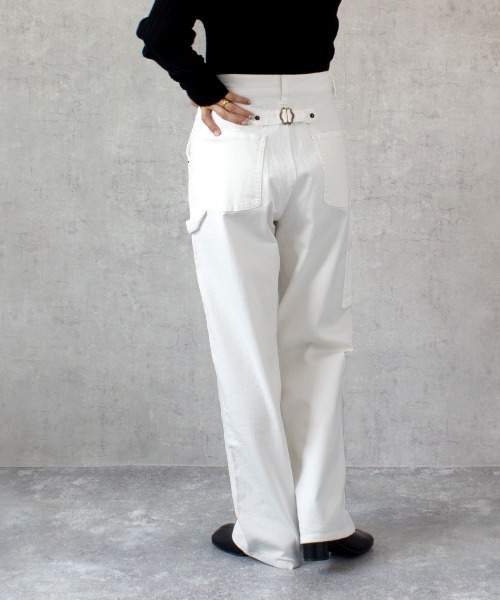 SELECT LEVERY(セレクトリベリー)の「ペインターパンツ(チノパンツ・レディース・ホワイト/ブラック/ワンウォッシュ/カーキ・MEDIUM/LARGE/X-LARGE/SMALL)」の2枚目の写真