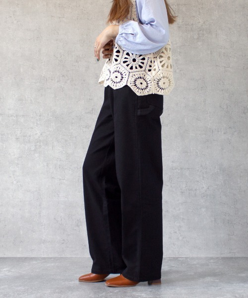 SELECT LEVERY(セレクトリベリー)の「ペインターパンツ(チノパンツ・レディース・ホワイト/ブラック/ワンウォッシュ/カーキ・MEDIUM/LARGE/X-LARGE/SMALL)」の13枚目の写真