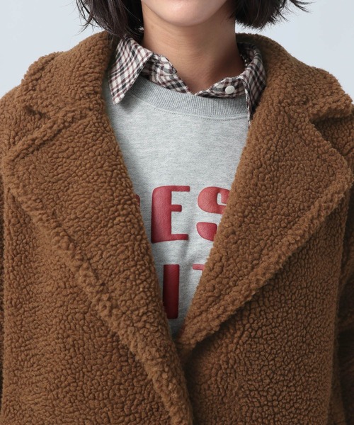 BAYFLOW（ベイフロー）の「ボアチェスターコート（チェスターコート・レディース・ベージュ/ブラウン・SMALL/MEDIUM）」の21枚目の写真