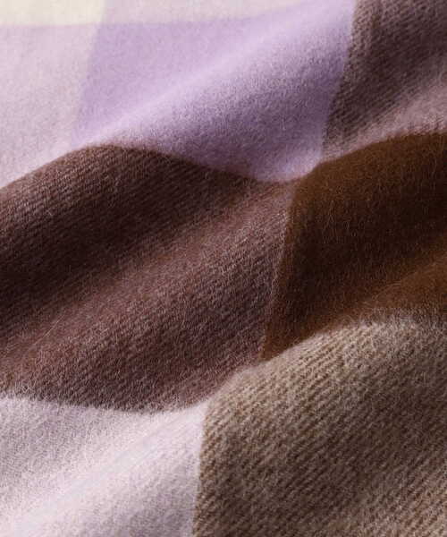 NATURAL BEAUTY BASIC（ナチュラルビューティーベーシック）の「ＴＷＥＥＤＭＩＬＬチェックストール（ストール/ショール・レディース・ラベンダー/ブルー/ベージュ・FREE）」の14枚目の写真
