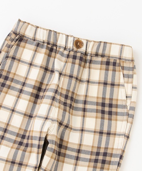 petit main（プティマイン）の「【リンク】チェックテーパードパンツ（その他パンツ・キッズ・ブラック/アイボリー・100cm/90cm/80ｃｍ/120cm/110cm/130cm）」の8枚目の写真