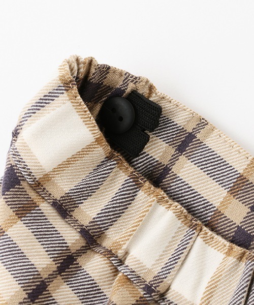 petit main（プティマイン）の「【リンク】チェックテーパードパンツ（その他パンツ・キッズ・ブラック/アイボリー・100cm/90cm/80ｃｍ/120cm/110cm/130cm）」の9枚目の写真