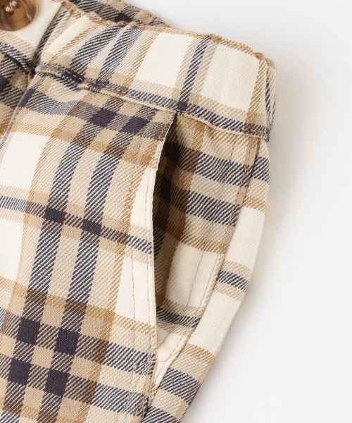 petit main（プティマイン）の「【リンク】チェックテーパードパンツ（その他パンツ・キッズ・ブラック/アイボリー・100cm/90cm/80ｃｍ/120cm/110cm/130cm）」の10枚目の写真