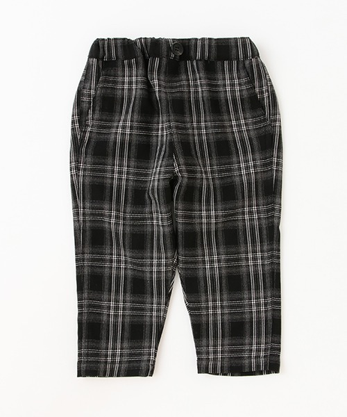 petit main（プティマイン）の「【リンク】チェックテーパードパンツ（その他パンツ・キッズ・ブラック/アイボリー・100cm/90cm/80ｃｍ/120cm/110cm/130cm）」の14枚目の写真