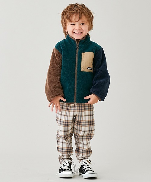 petit main（プティマイン）の「【リンク】チェックテーパードパンツ（その他パンツ・キッズ・ブラック/アイボリー・100cm/90cm/80ｃｍ/120cm/110cm/130cm）」の17枚目の写真