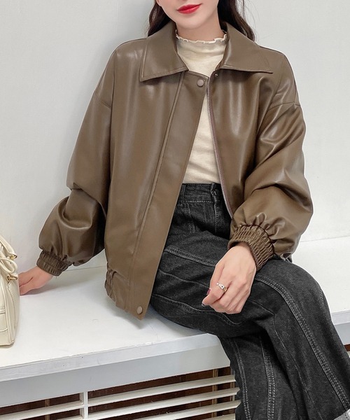 AsRiRe（アスリレイ）の「【AsRiRe】オーバーサイズレザーブルゾン