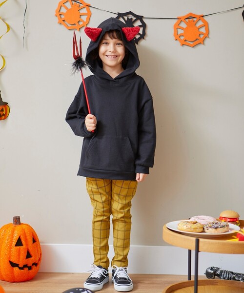 SHOO・LA・RUE（シューラルー）の「◆【100-130cm】耳つきフードスウェット（スウェット・キッズ・アイボリー/ブラック・13/11/12/10）」の14枚目の写真