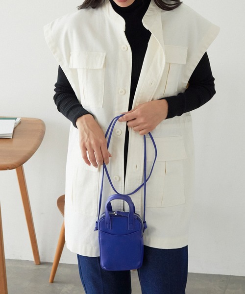 Chaco closet（チャコ クローゼット）の「ミニボストンお財布ショルダーバッグ（ショルダーバッグ・レディース・グリーン/レッド/ブラウン/ブラック/アイボリー/ブルー・FREE）」の10枚目の写真