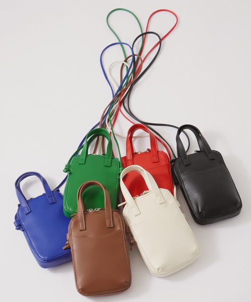 Chaco closet（チャコ クローゼット）の「ミニボストンお財布ショルダーバッグ（ショルダーバッグ・レディース・グリーン/レッド/ブラウン/ブラック/アイボリー/ブルー・FREE）」の19枚目の写真