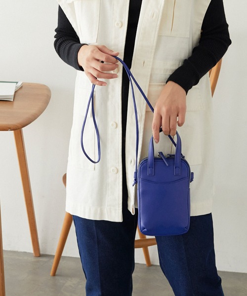 Chaco closet（チャコ クローゼット）の「ミニボストンお財布ショルダーバッグ（ショルダーバッグ・レディース・グリーン/レッド/ブラウン/ブラック/アイボリー/ブルー・FREE）」の16枚目の写真