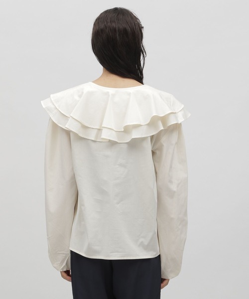 LAKOLE（ラコレ）の「フェミニンカラーブラウス / 166802（シャツ/ブラウス・レディース・オフホワイト/ブラック/ライラック・MEDIUM/SMALL）」の9枚目の写真