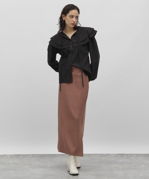 LAKOLE（ラコレ）の「フェミニンカラーブラウス / 166802（シャツ/ブラウス・レディース・オフホワイト/ブラック/ライラック・MEDIUM/SMALL）」の20枚目の写真