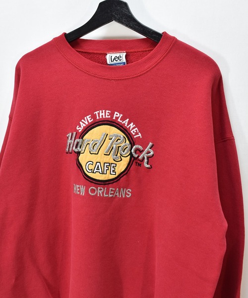 【ヴィンテージ古着】90s Hard Rock CAFE/ハードロックカフェ ロゴ スウェット USA製